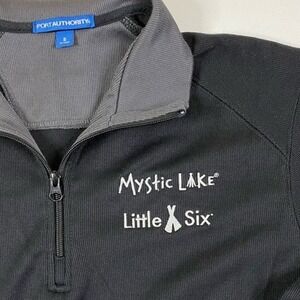 Mystic Lake Little Six Sweatshirt Mens Small 1/4 Zip‎ Mock Neck Minnesota Casino